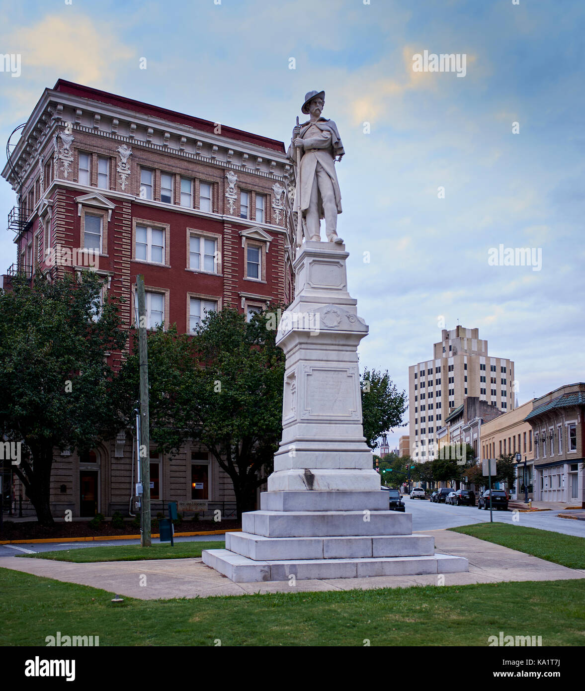 Confederate Monument Macon Stock Photo Alamy