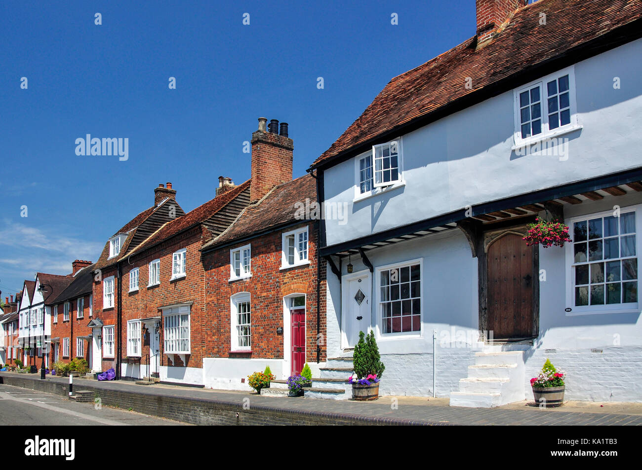 Medieval houses, Fishpool Street, St.Albans, Hertfordshire, England