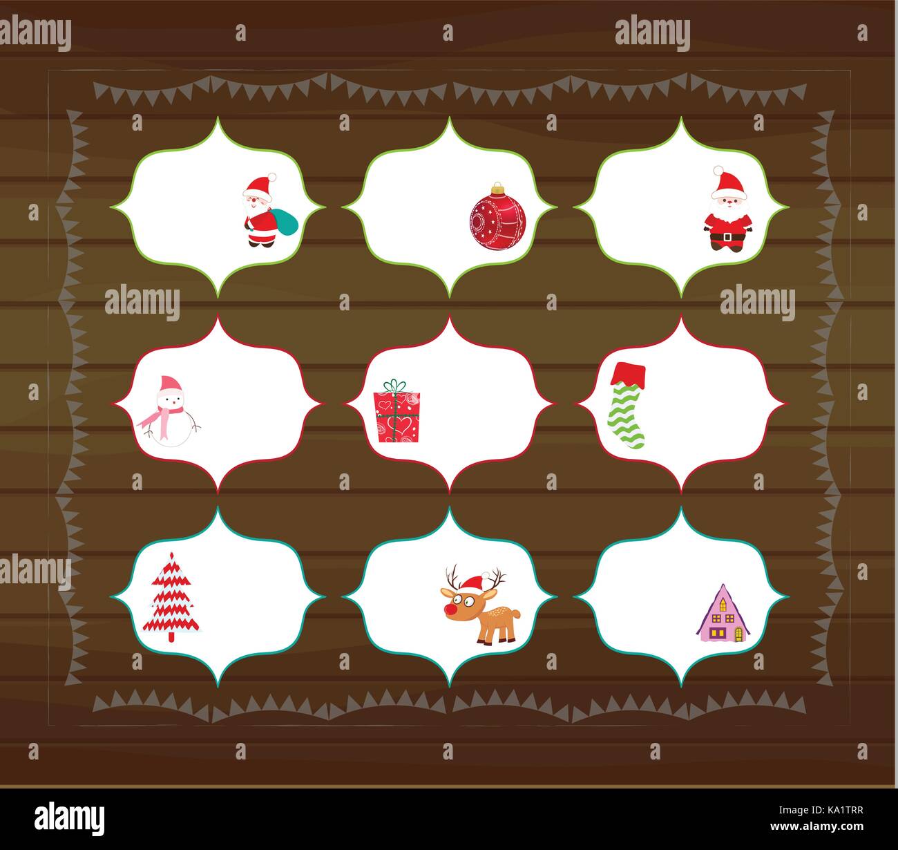 Christmas printables Stock Vector Images - Alamy