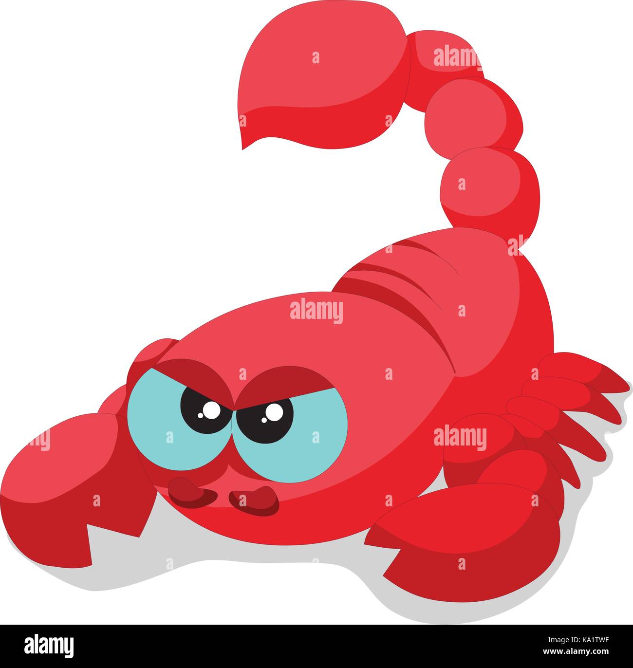 Cute baby scorpion cartoon Stock Vector