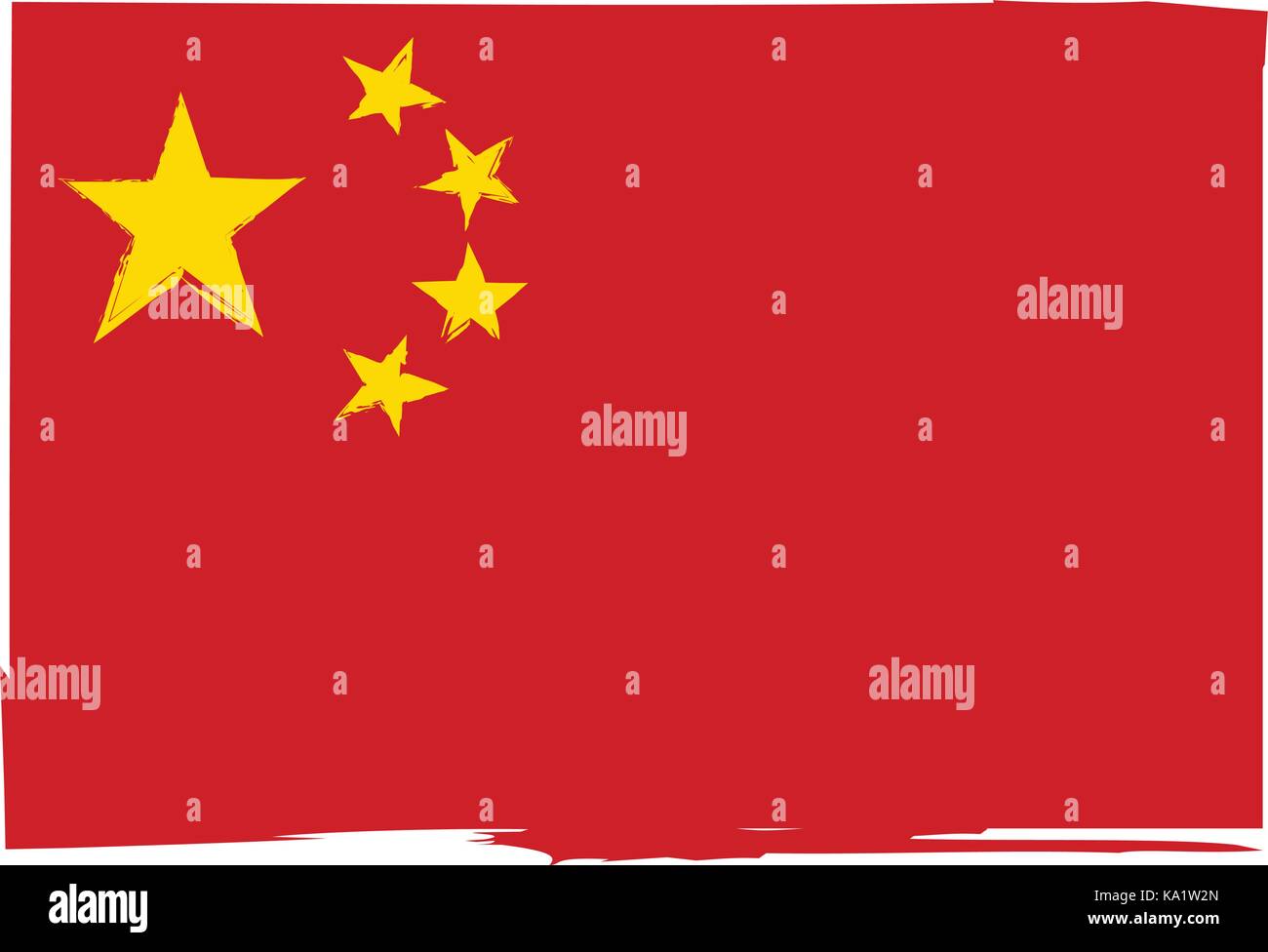 abstract CHINESE flag or banner vector illustration Stock Vector Image