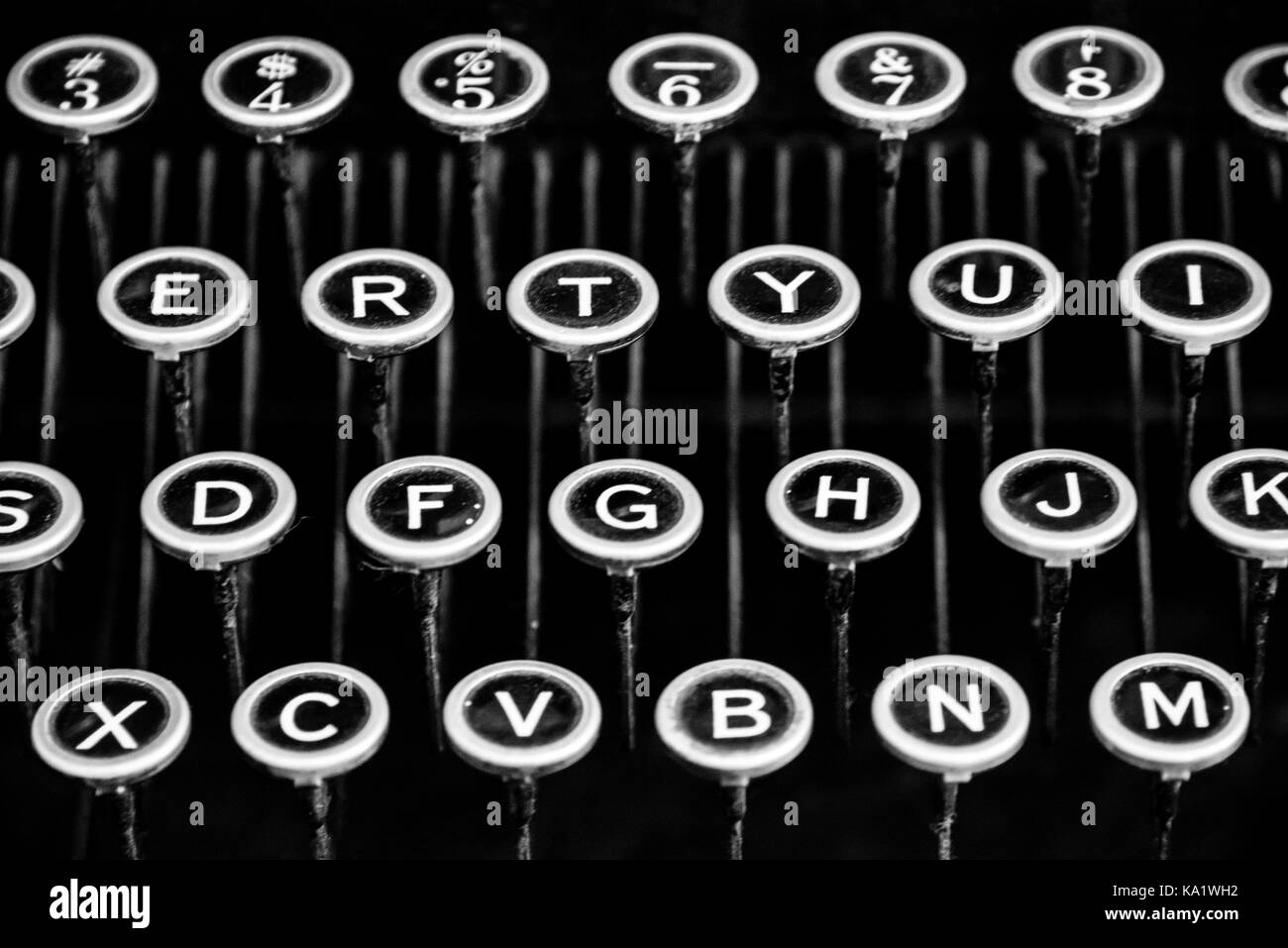 Underwood typewriter keys Stock Photo