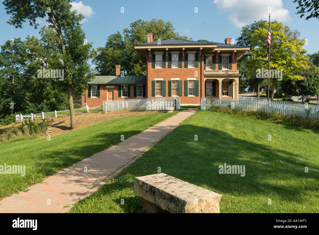 Home of President Ulysses S. Grant in Galena, Illinois Stock Photo 
