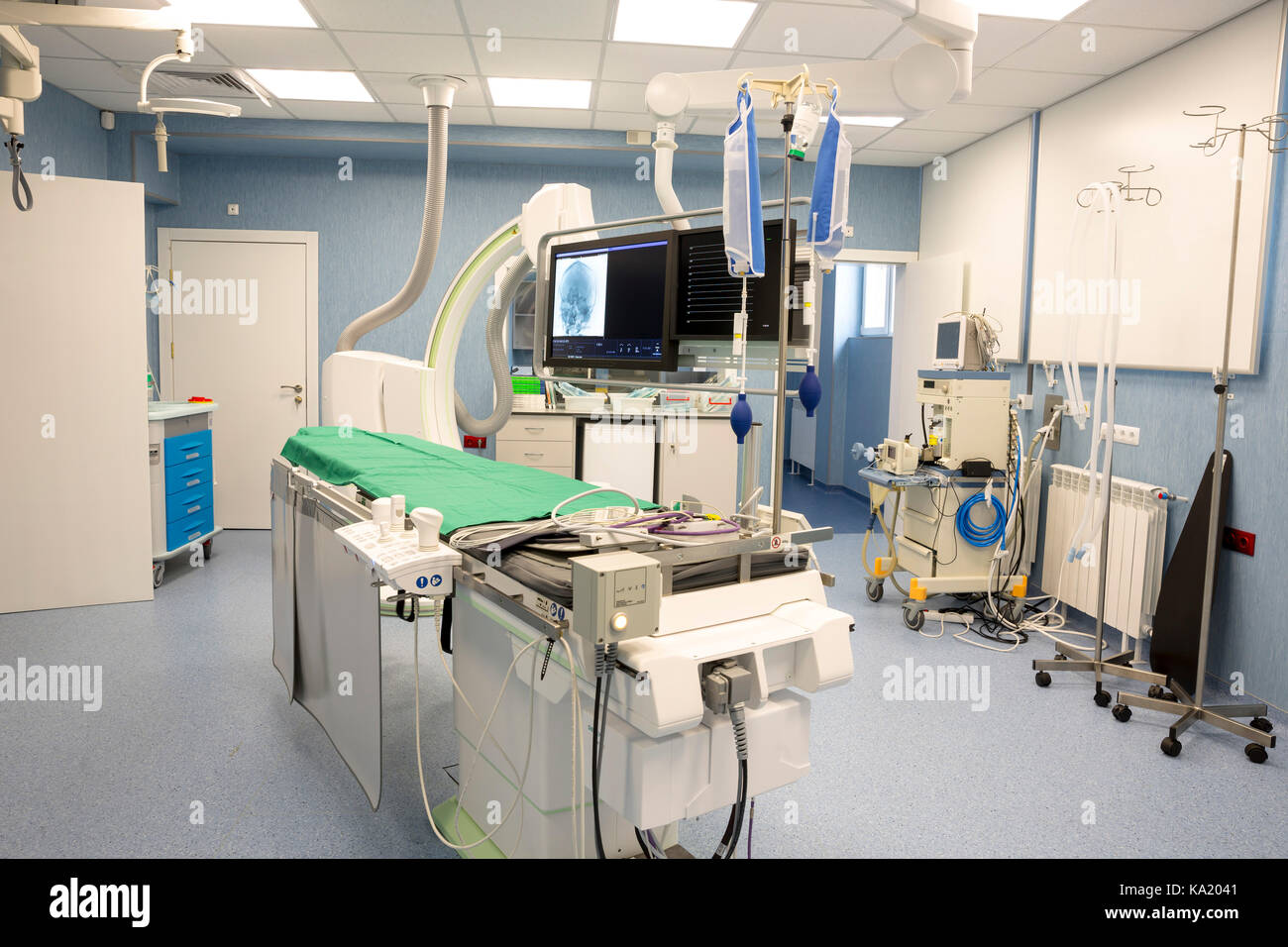 New neurosurgery room in a modern hospital specialized in treatment of