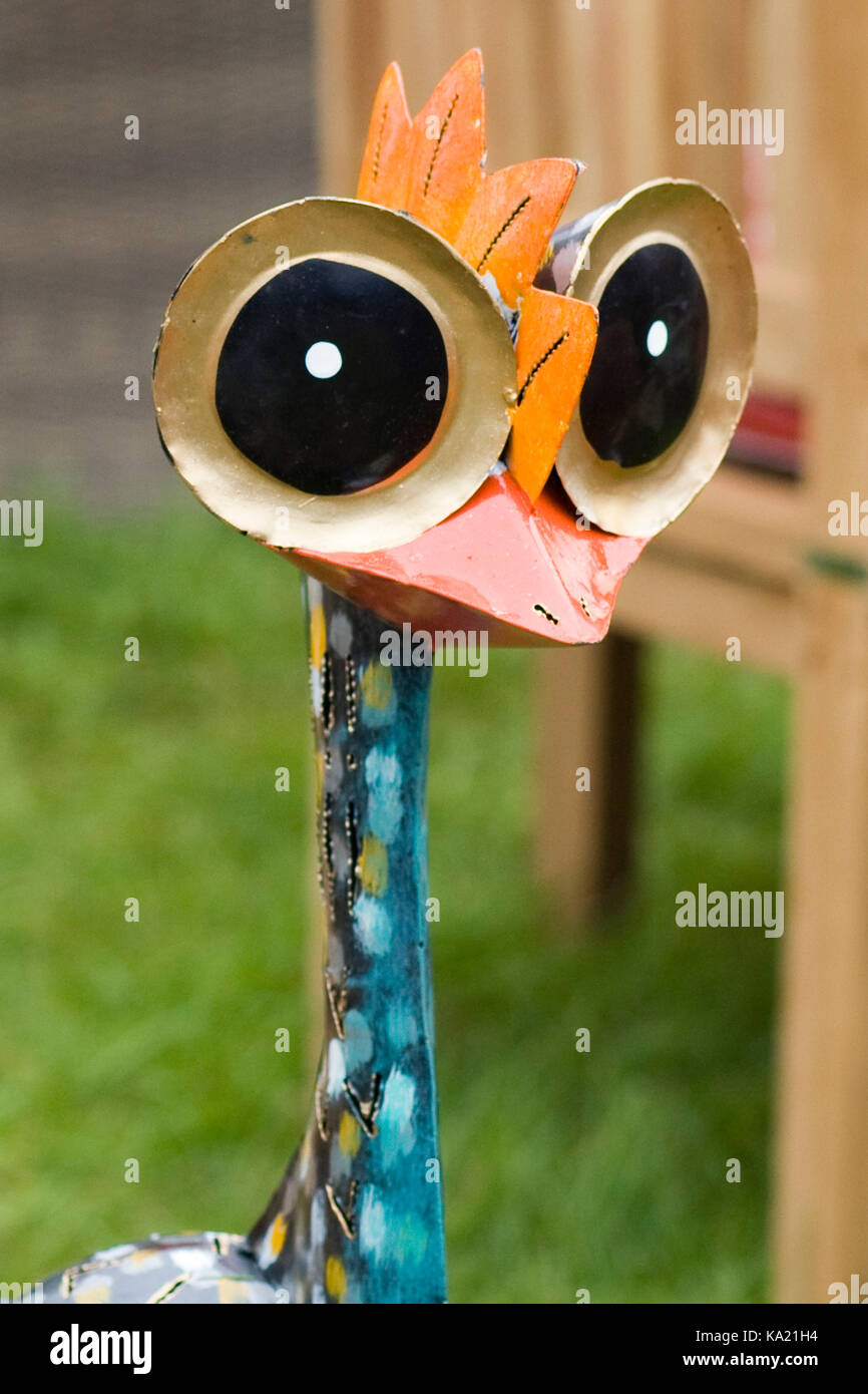 handmade metal Garden ornament Stock Photo Alamy