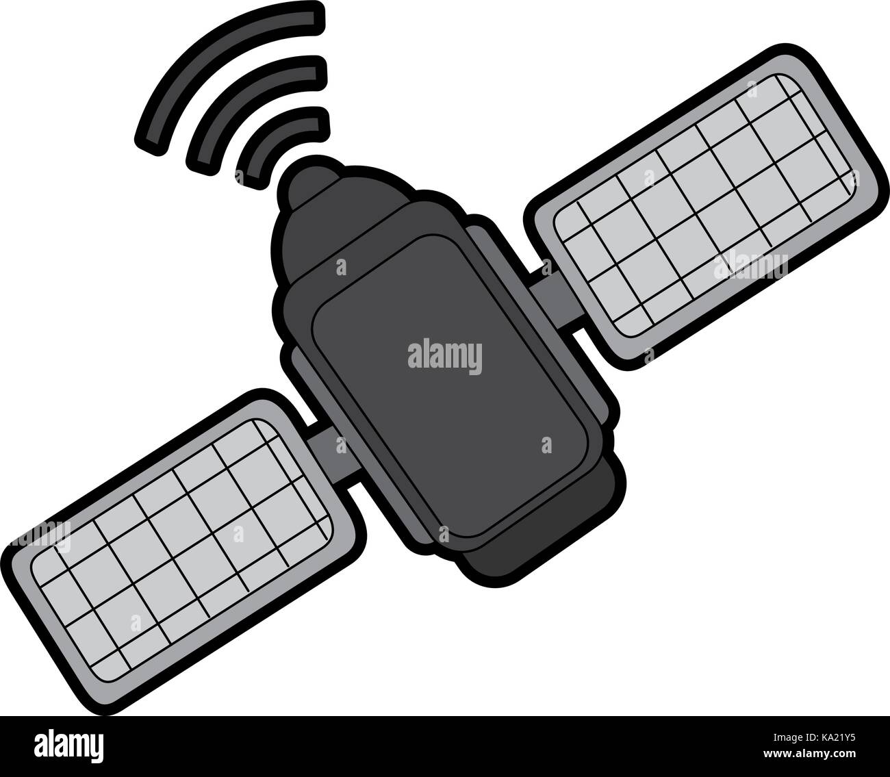 spacial satellite isolated icon Stock Vector Image & Art - Alamy