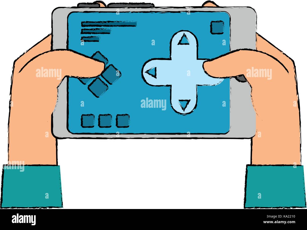 hand user with drone remote control icon Stock Vector Image & Art - Alamy