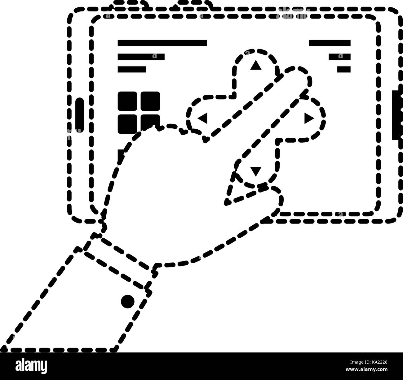 hand user with drone remote control icon Stock Vector Image & Art - Alamy