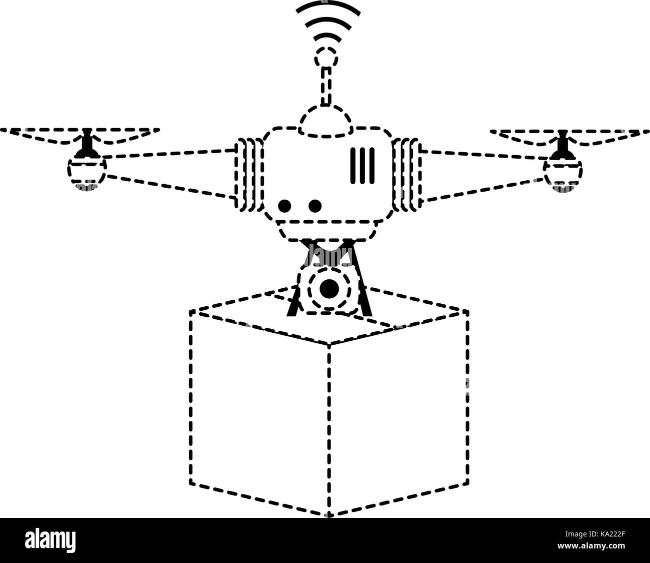 Carton drone Black and White Stock Photos & Images - Alamy