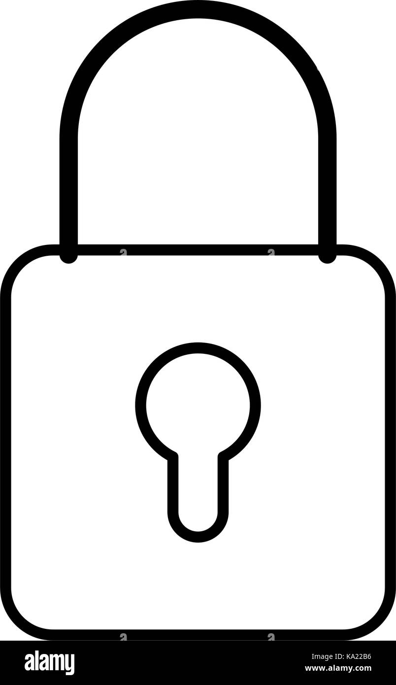 safe padlock isolated icon Stock Vector Image & Art - Alamy