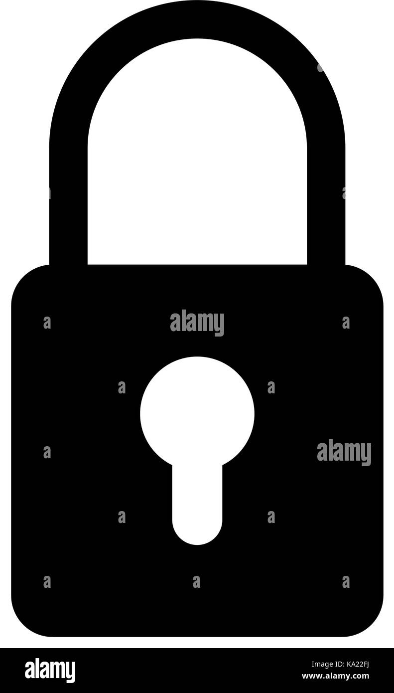safe padlock isolated icon Stock Vector Image & Art - Alamy