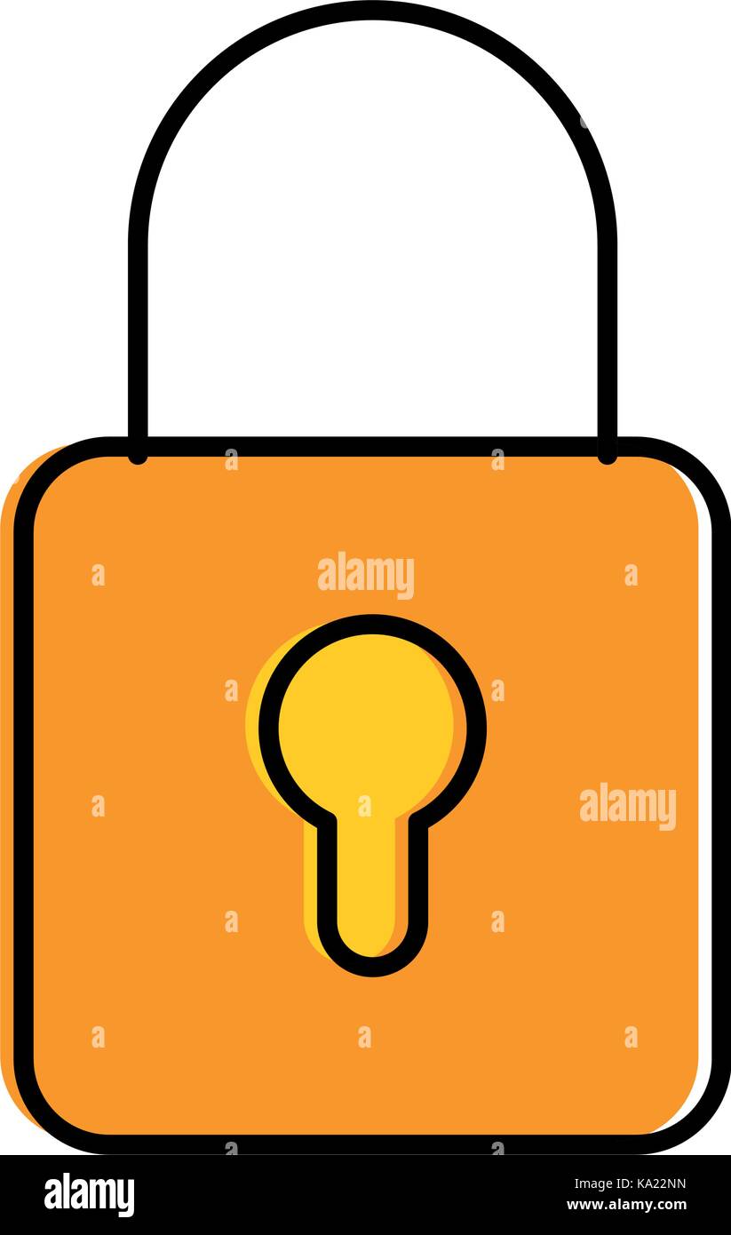 safe padlock isolated icon Stock Vector Image & Art - Alamy