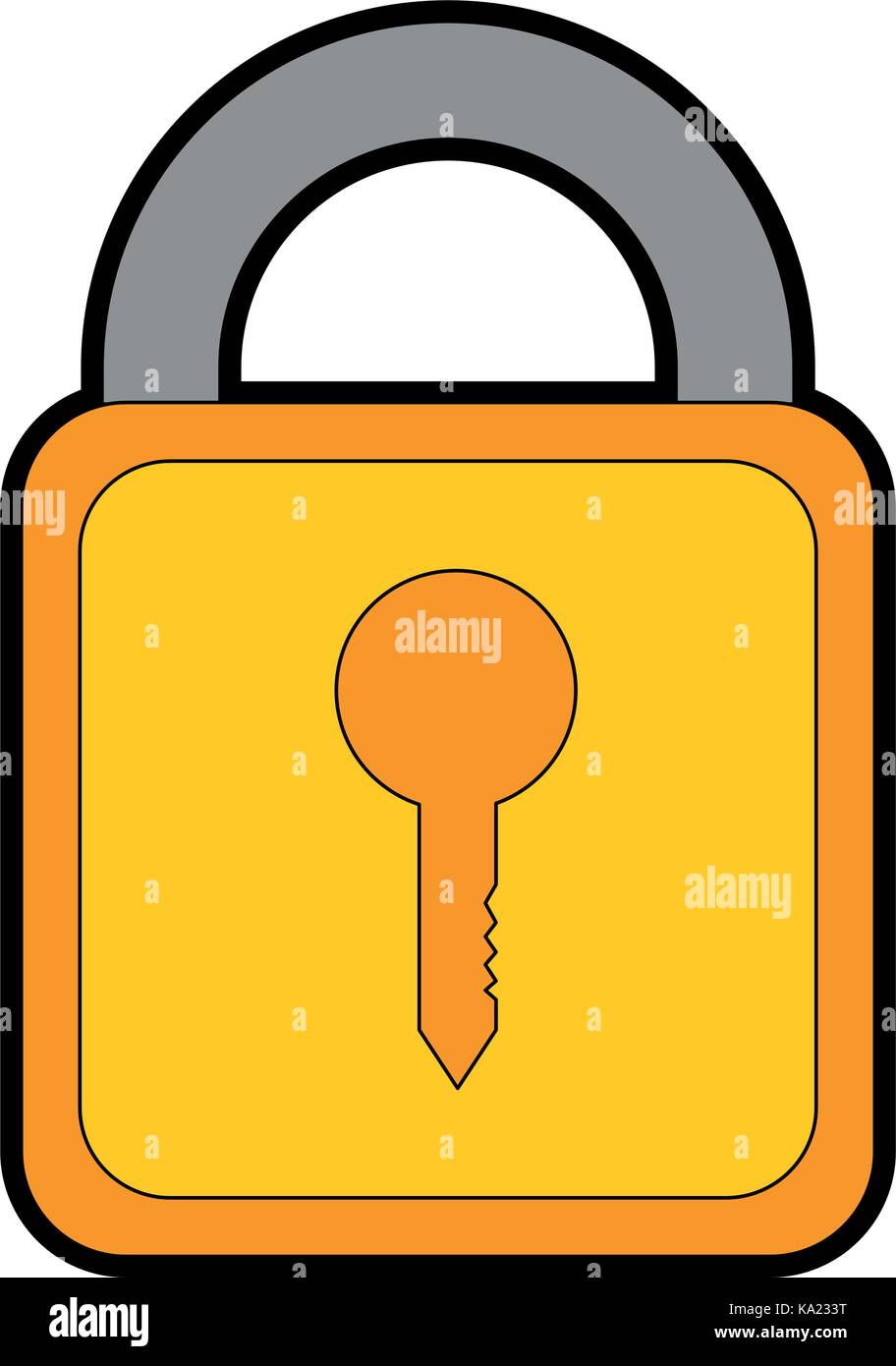 safe padlock isolated icon Stock Vector Image & Art - Alamy