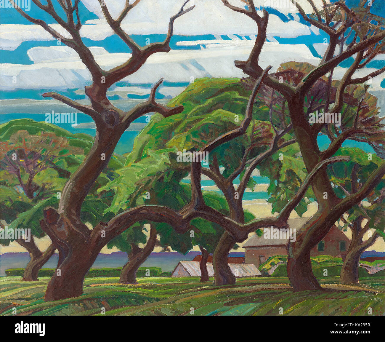 Franklin Carmichael Old Orchard Stock Photo Alamy