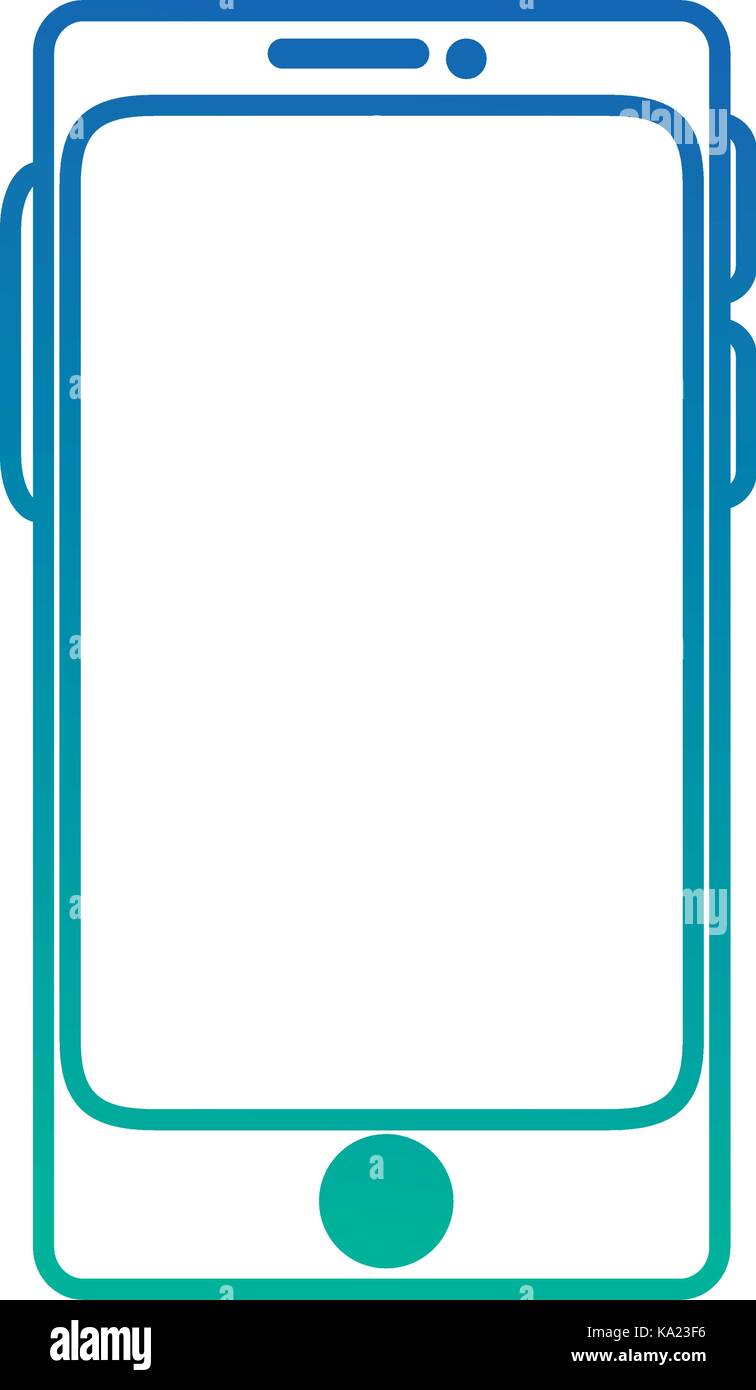 smartphone device isolated icon Stock Vector Image & Art - Alamy