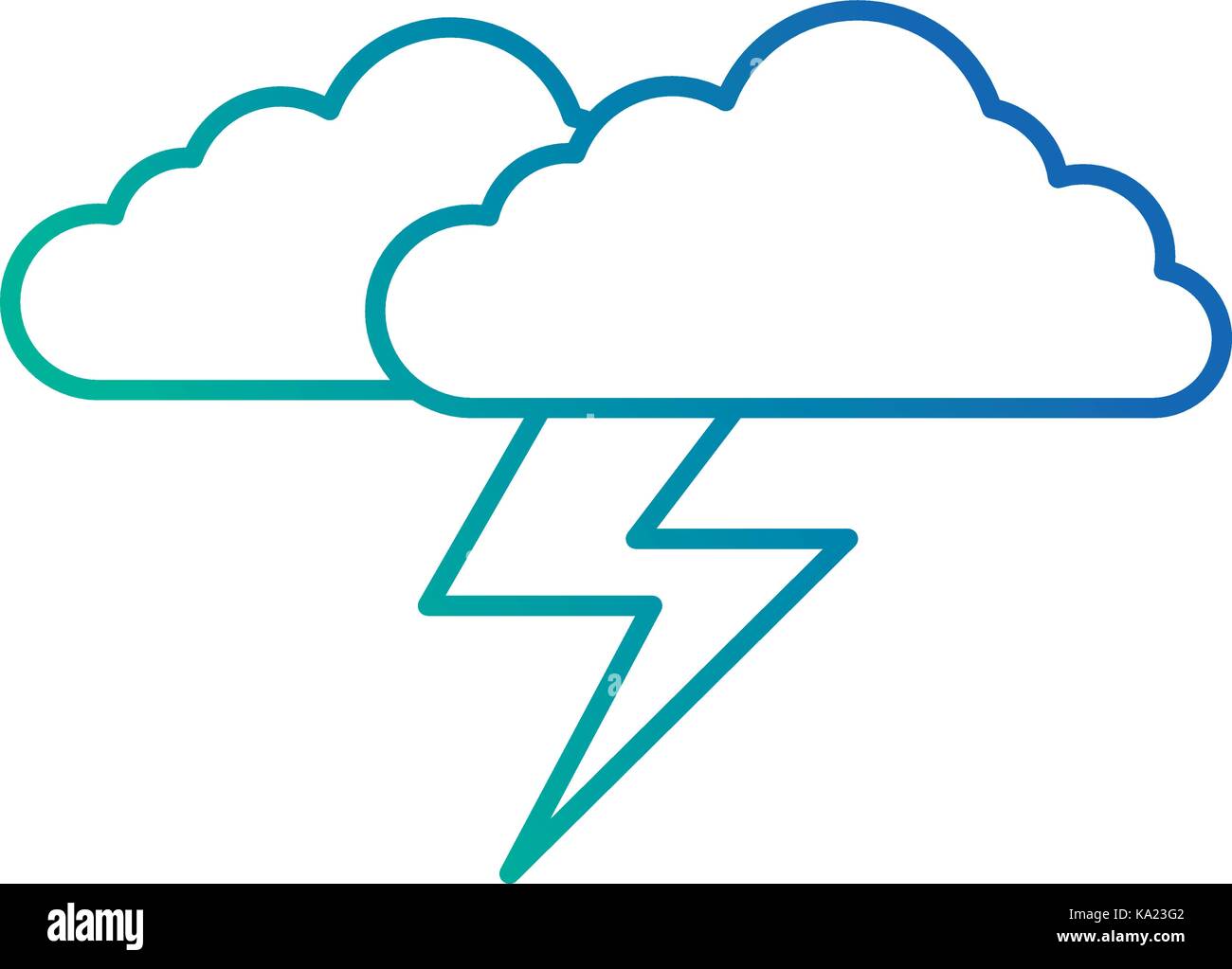 cloud sky with electric storm ray Stock Vector Image & Art - Alamy
