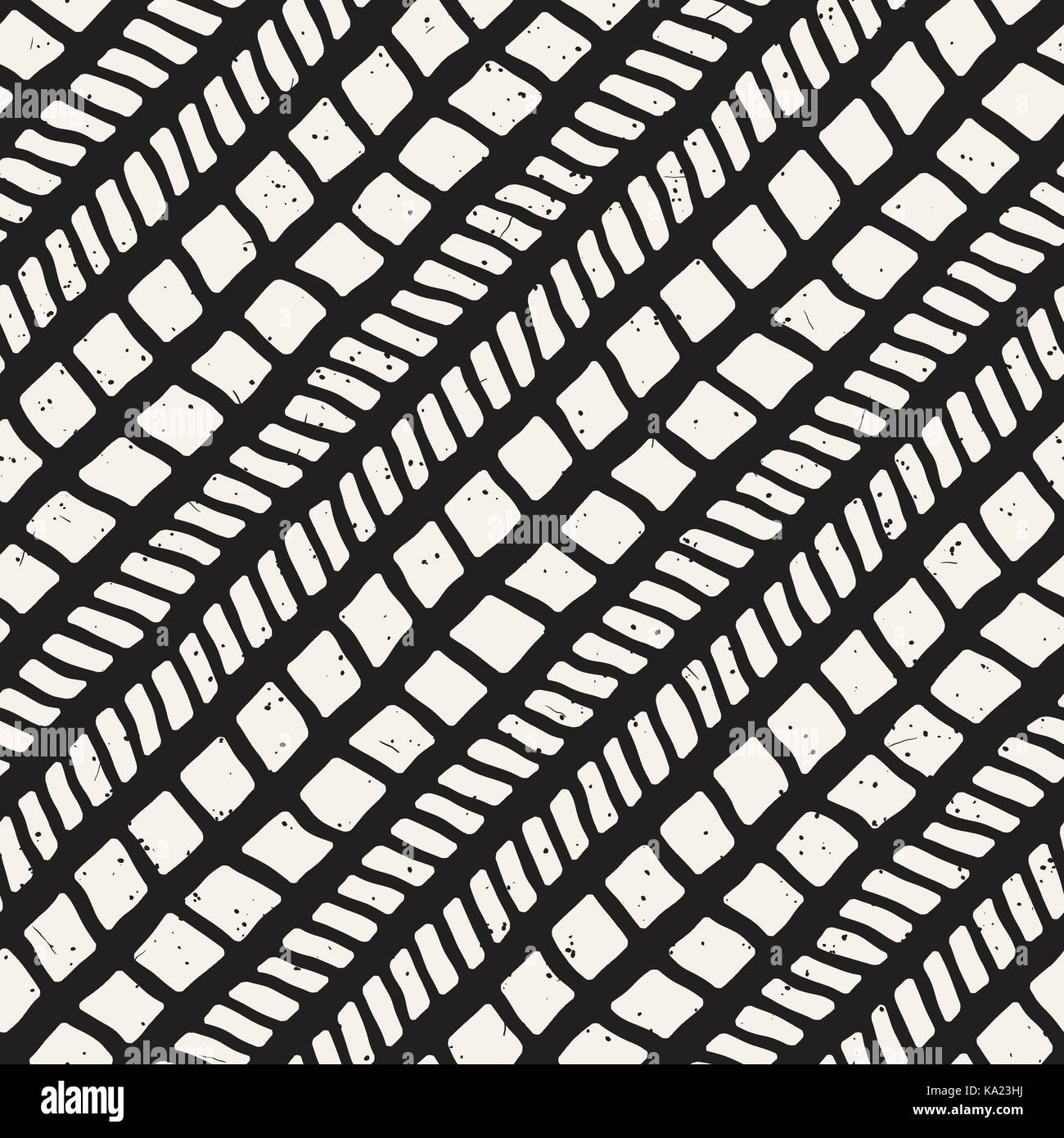 Seamless pattern with hand drawn brush strokes. Ink doodle grunge ...