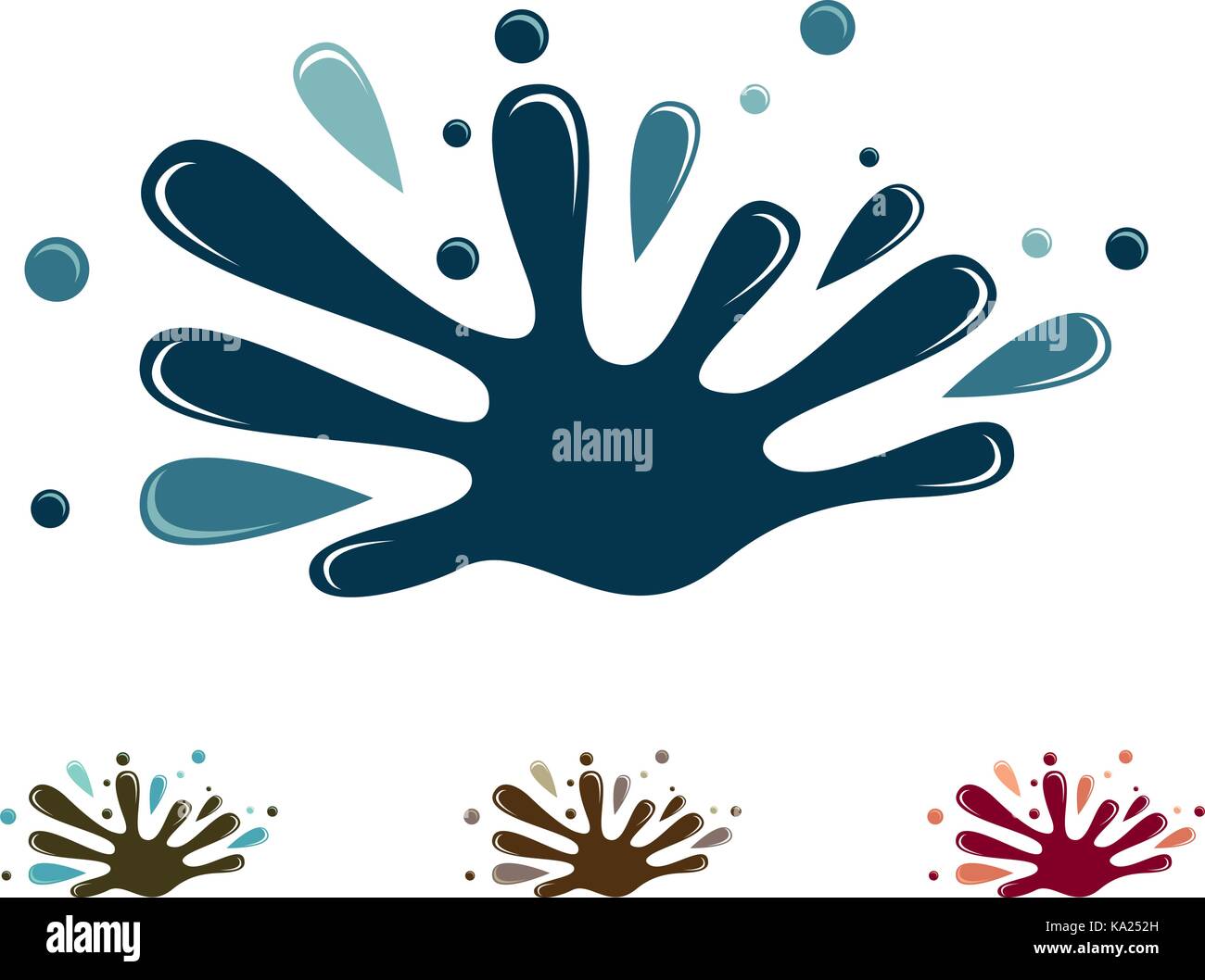 Illustration of Water Splash logo vector Stock Vector Image & Art - Alamy