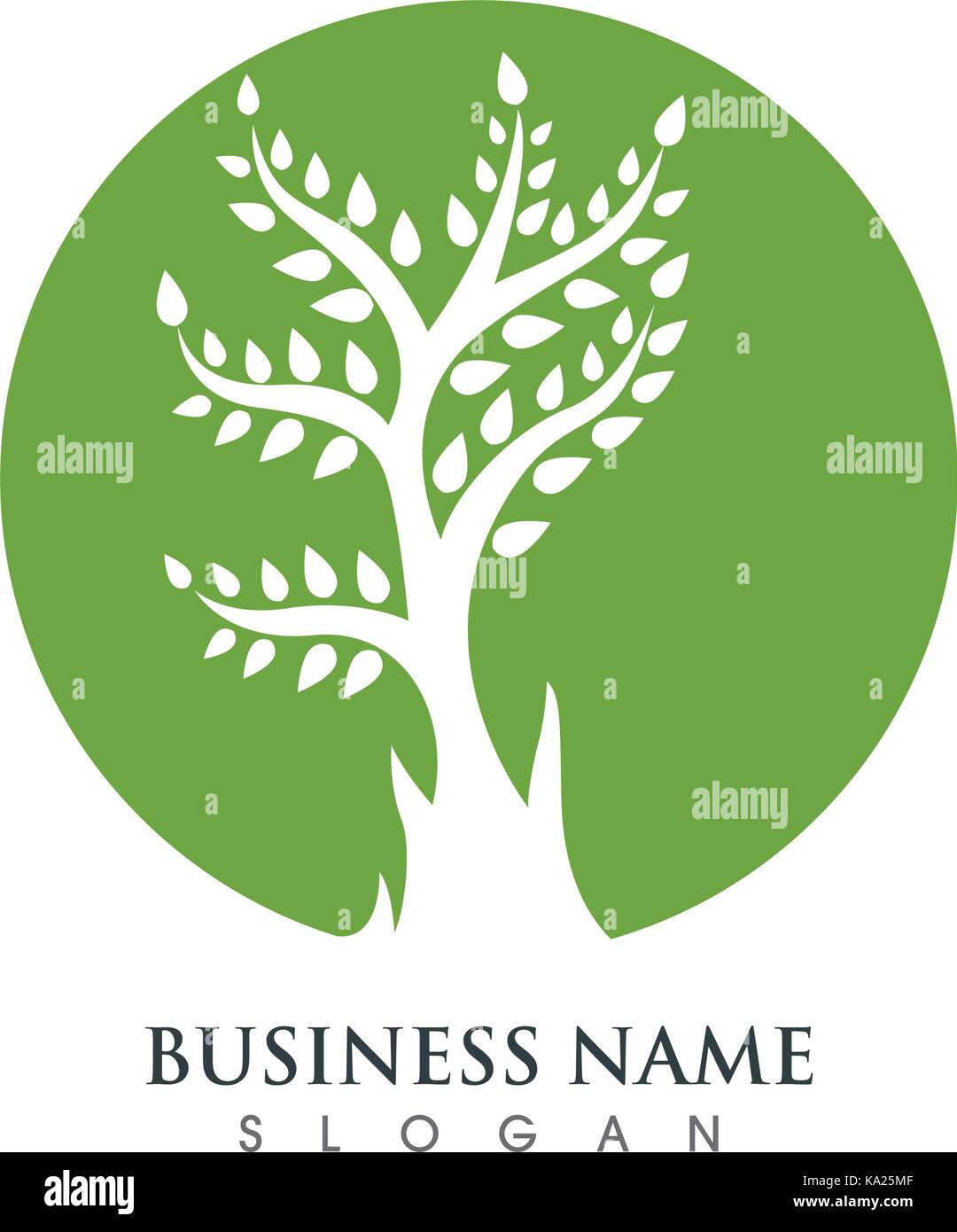Tree icon logo template vector illustration Stock Vector Image & Art ...