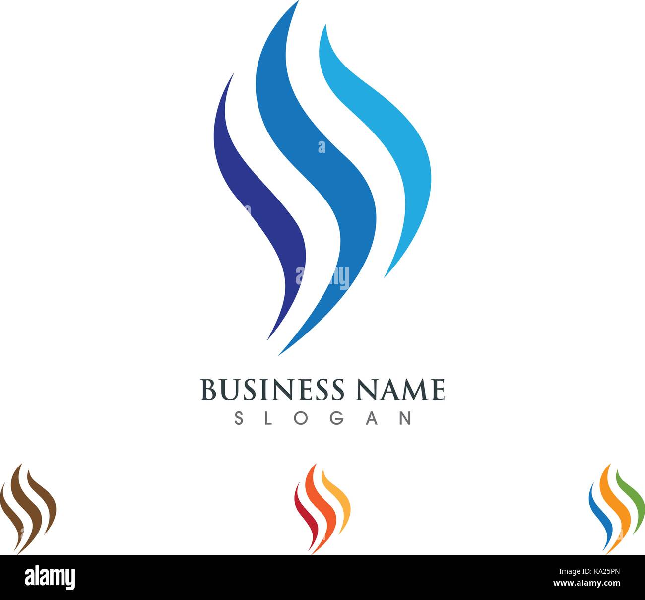 Fire flame Logo Template vector icon Oil, gas and energy logo concept ...