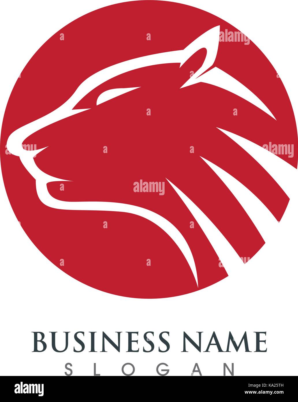 Tiger logo template vector icon design Stock Vector