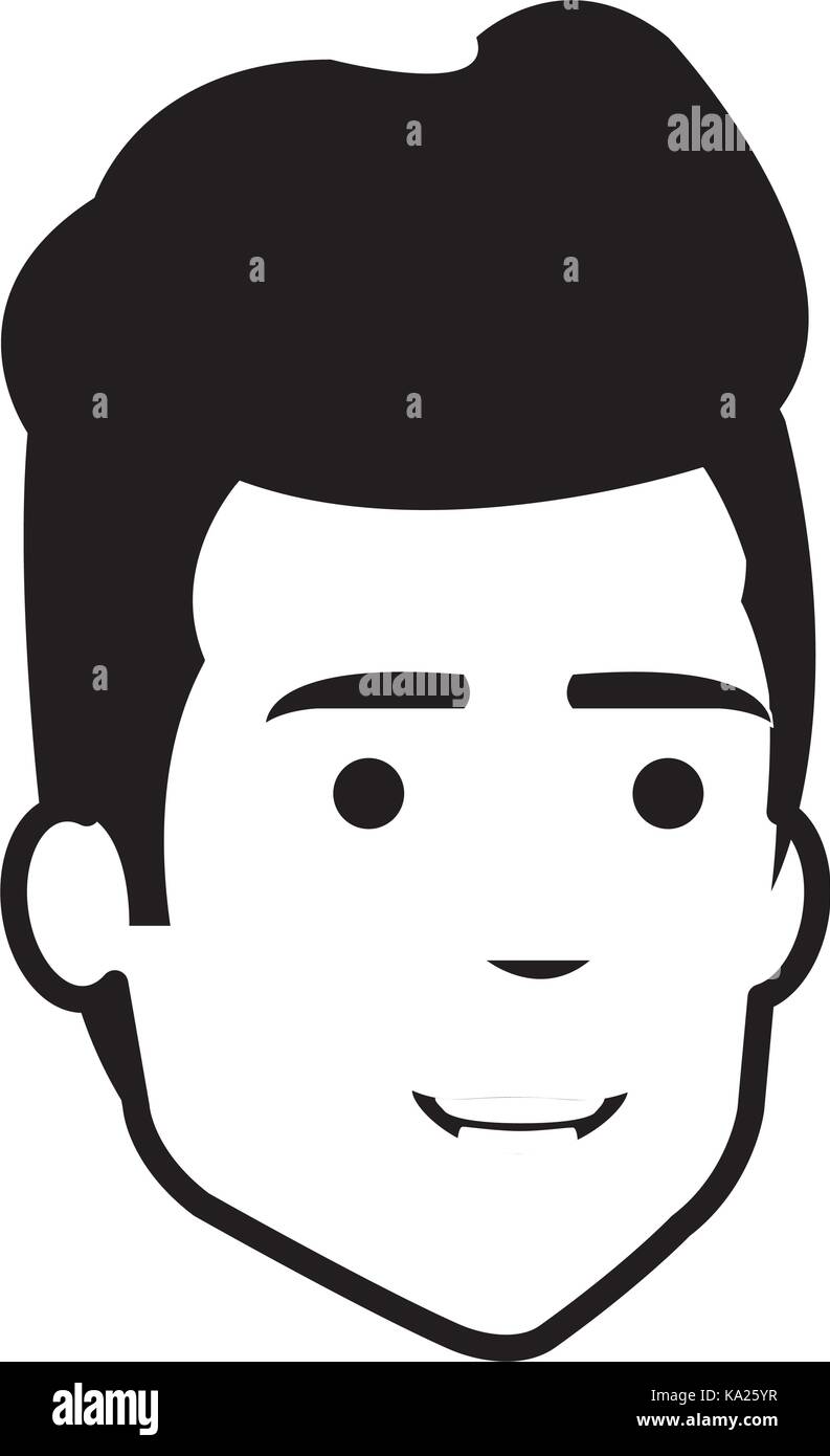 young man head avatar character Stock Vector Image & Art - Alamy