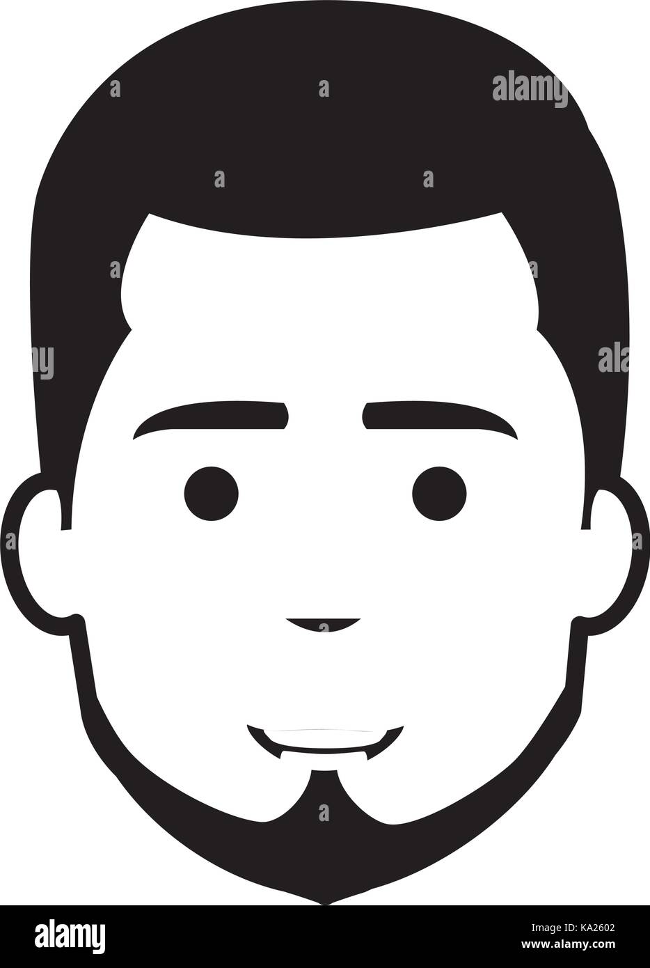 young man head avatar character Stock Vector Image & Art - Alamy