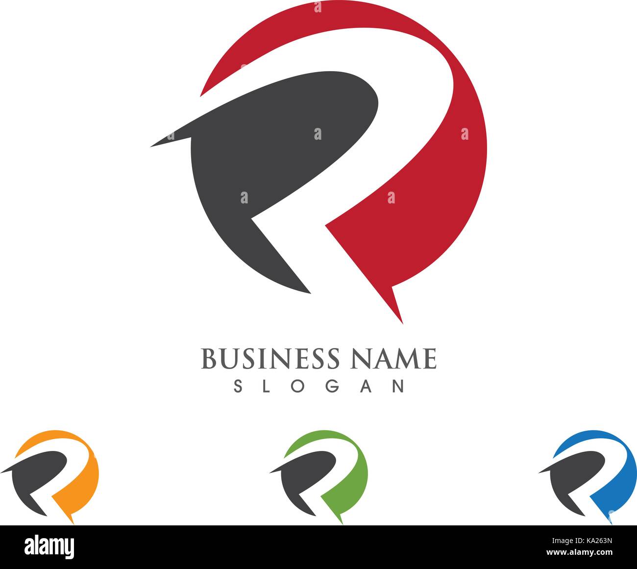 R Letter Logo Business Template Vector icon Stock Vector Image & Art ...
