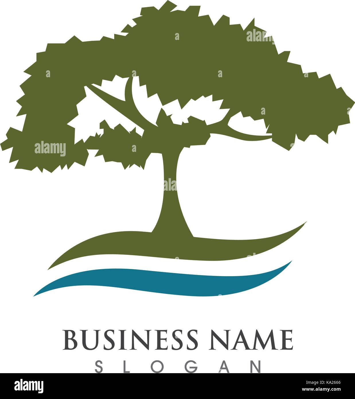 Tree icon logo template vector illustration Stock Vector Image & Art ...