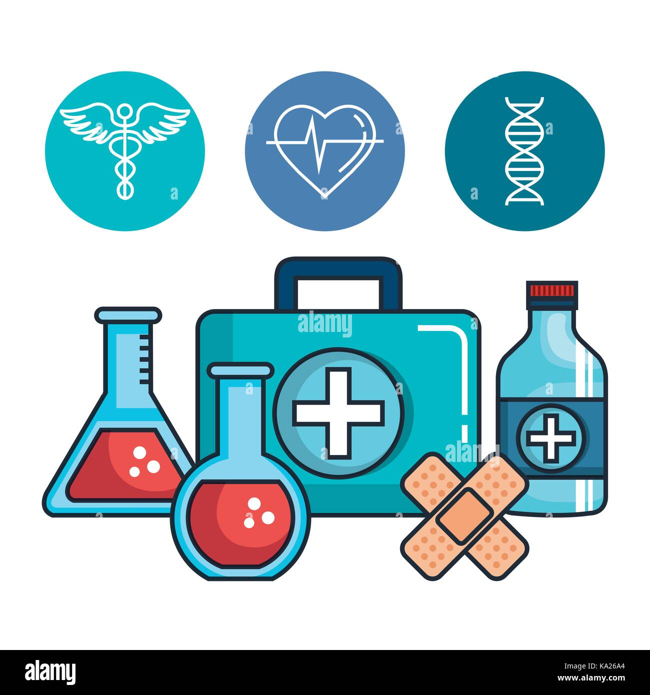 health medicine set icons Stock Vector Image & Art - Alamy