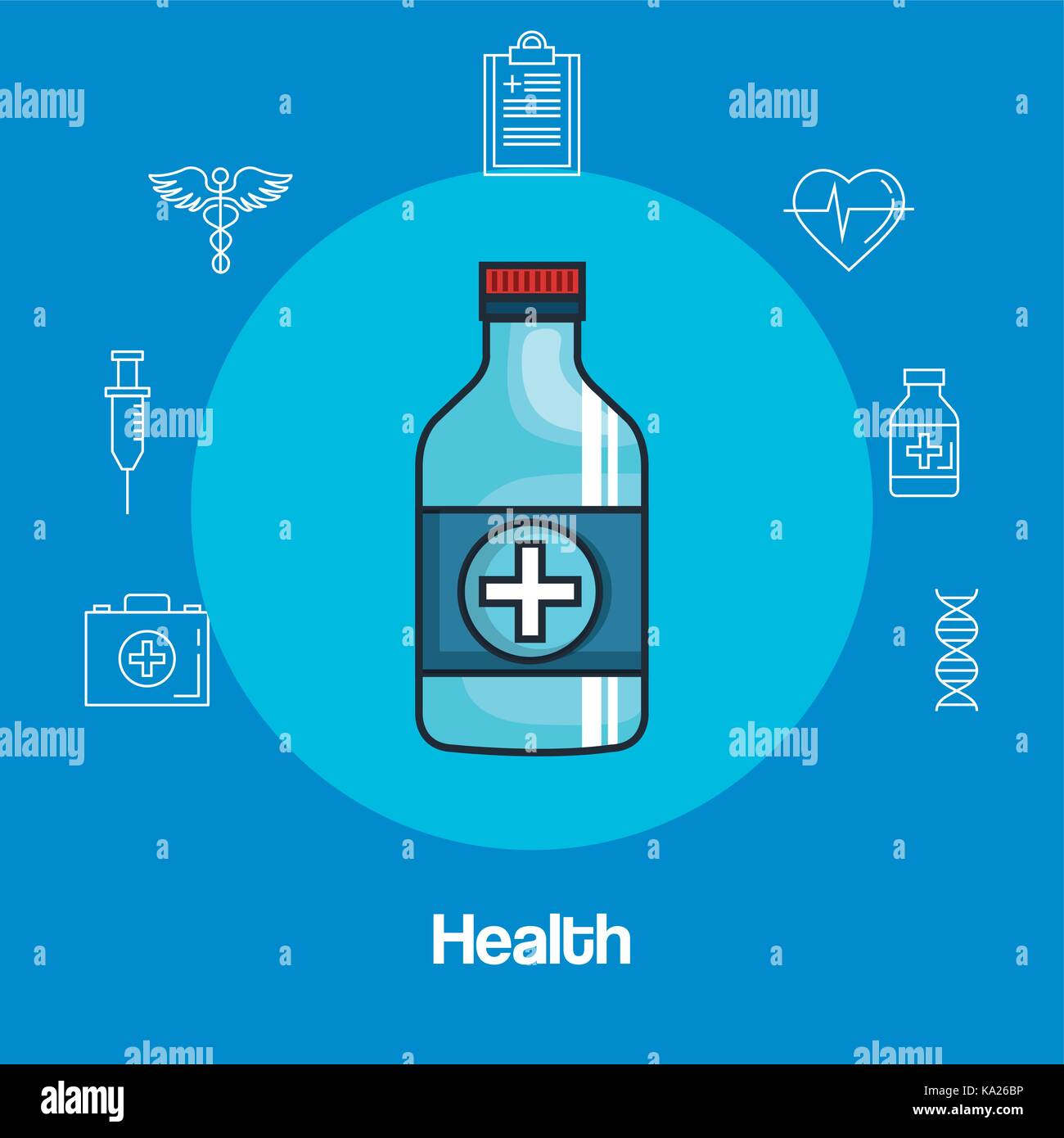 health medicine set icons Stock Vector Image & Art - Alamy