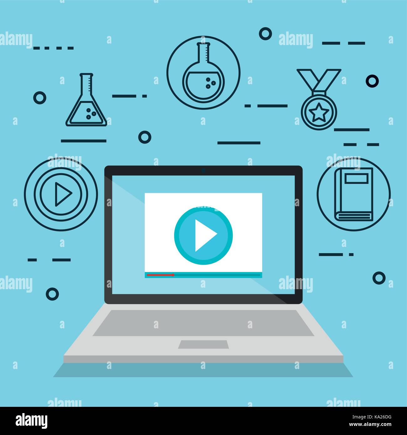 online education set icons Stock Vector Image & Art - Alamy
