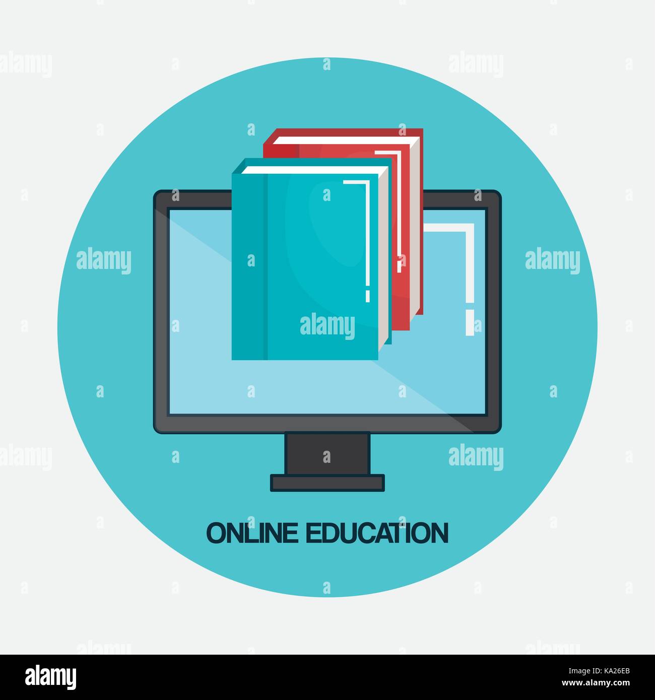 online education set icons Stock Vector Image & Art - Alamy
