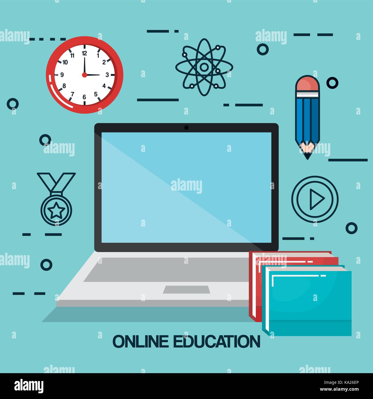 online education set icons Stock Vector Image & Art - Alamy