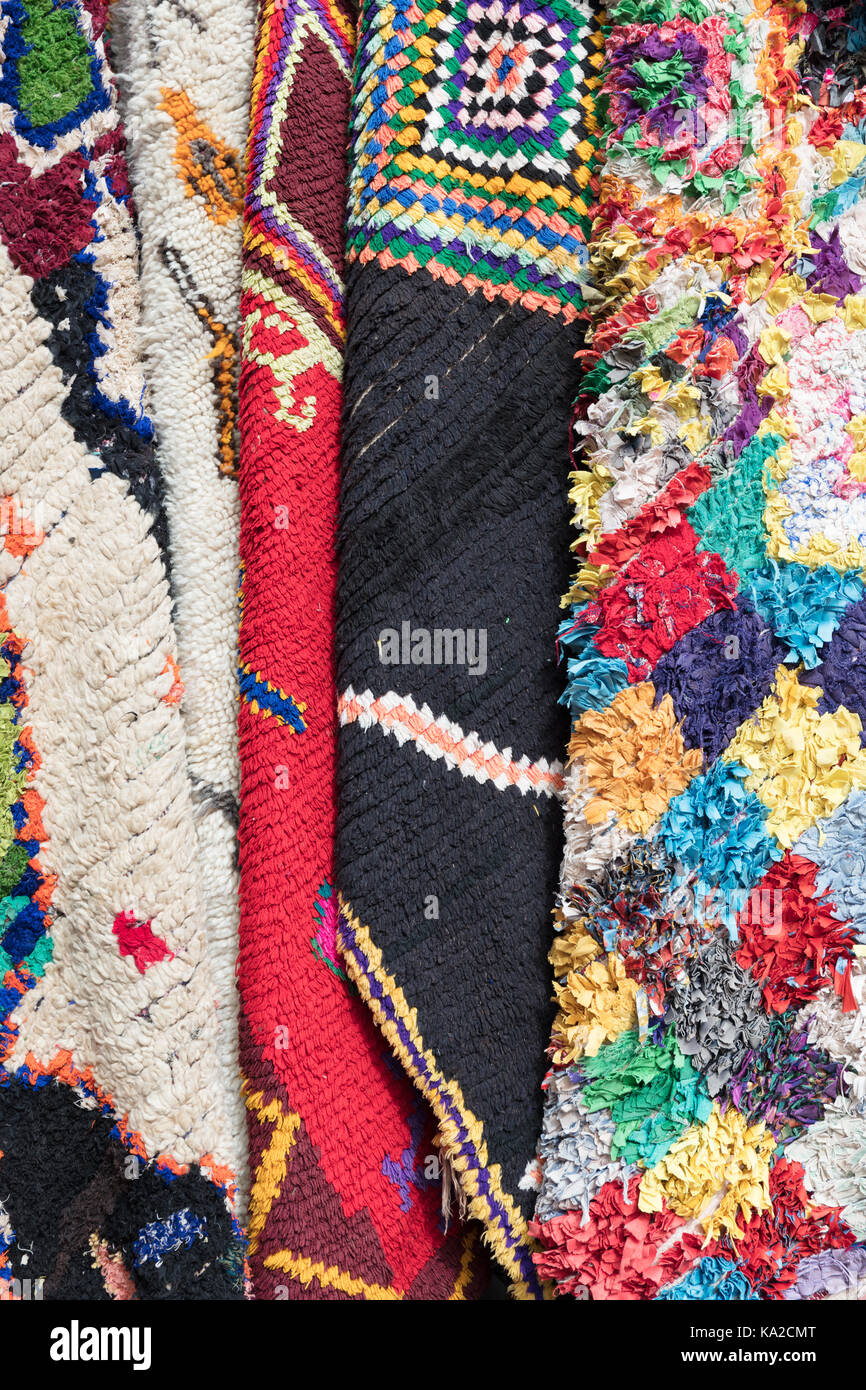 Rugs for sale in Fes, Morocco Stock Photo Alamy