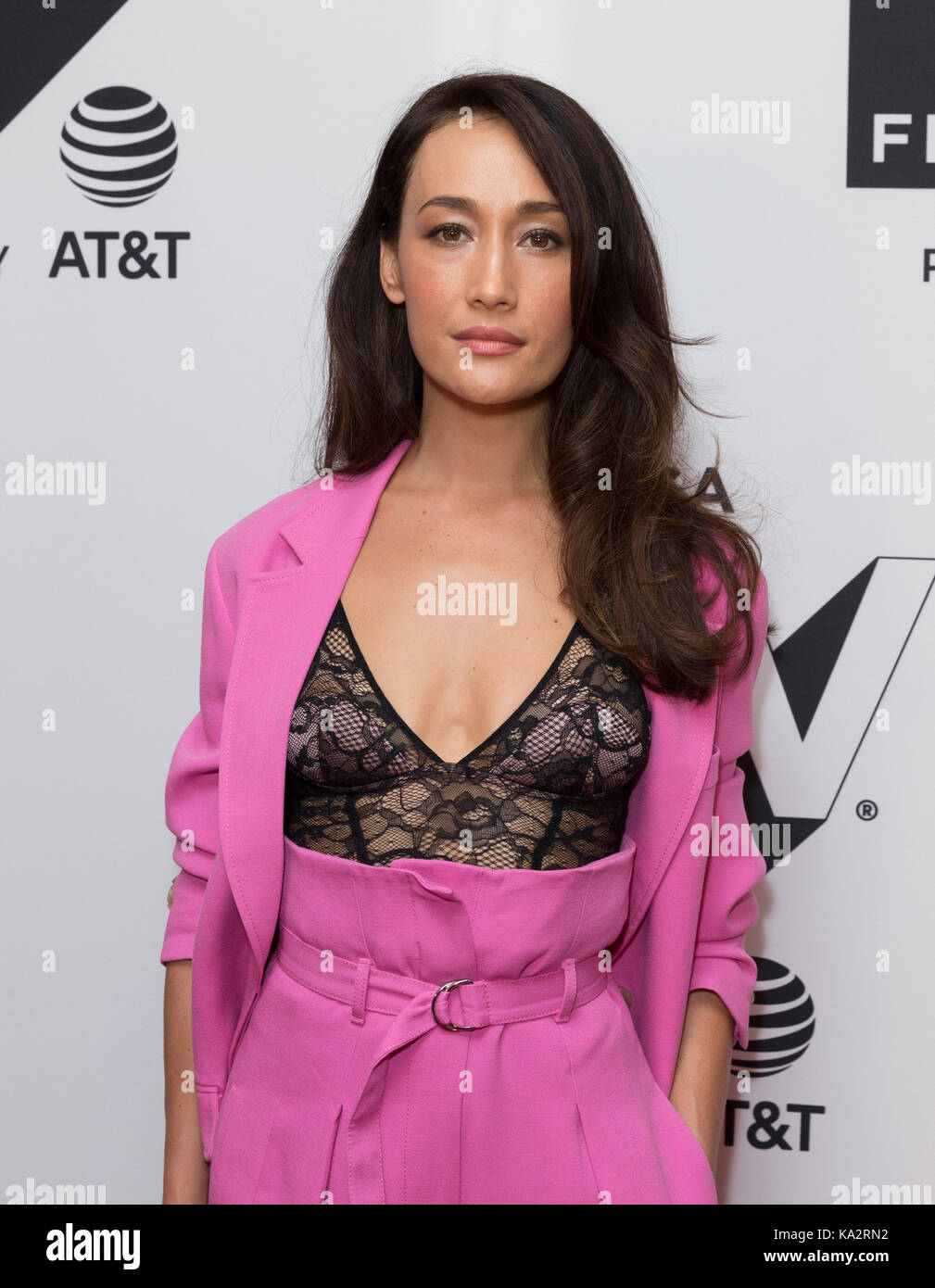 New York, United States. 24th Sep, 2017. New York, NY USA - September 24, 2017: Maggie Q wearing dress by Phillip Lim attends Designated Survivor season 2 premiere during Tribeca TV festival at Cinepolis Chelsea Credit: lev radin/Alamy Live News Stock Photo