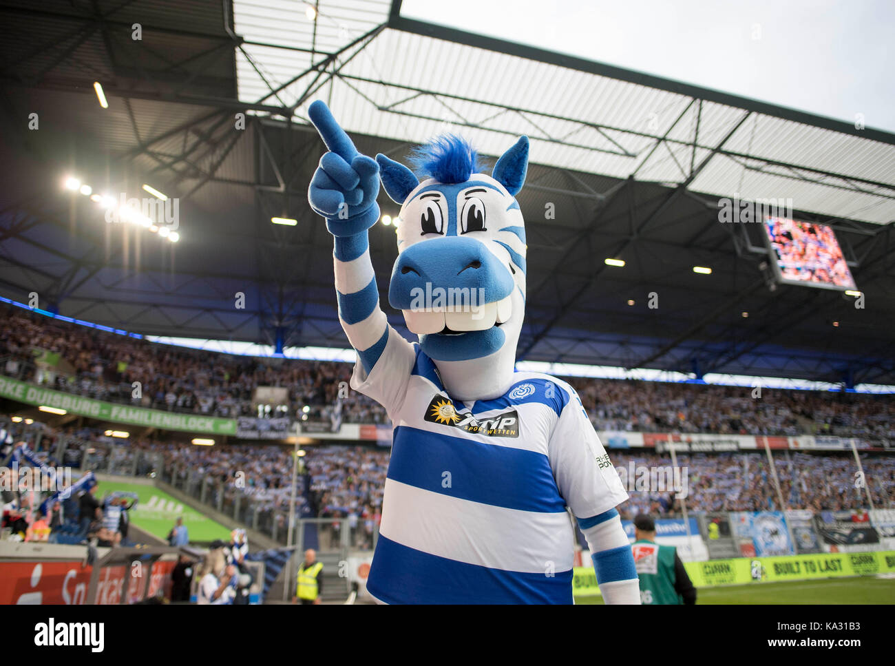 Duisburg, Deutschland. 22nd Sep, 2017. Maskottchen ...