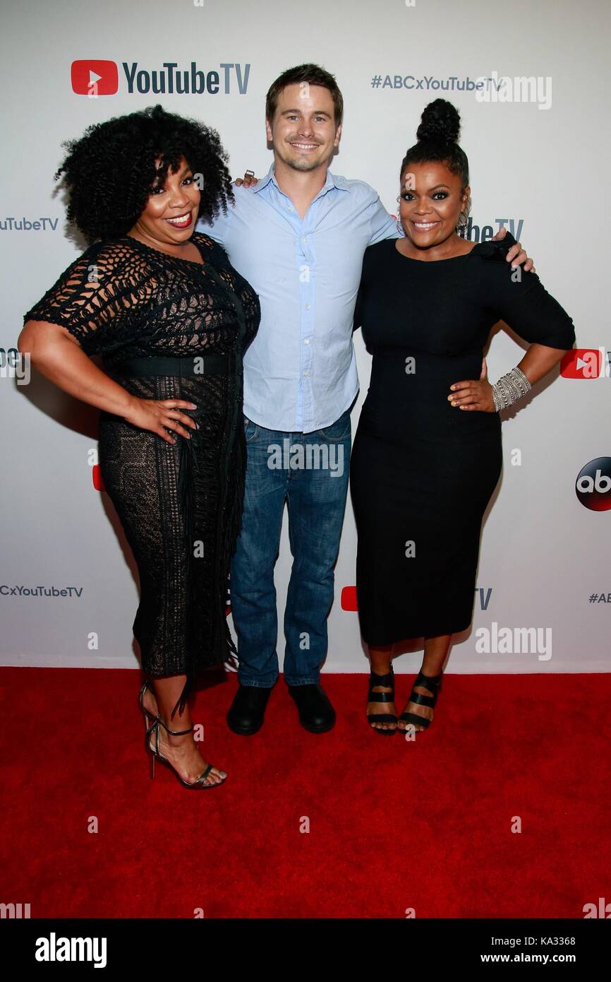 New York, NY, USA. 23rd Sep, 2017. Yvette Nicole Brown, Jason Ritter