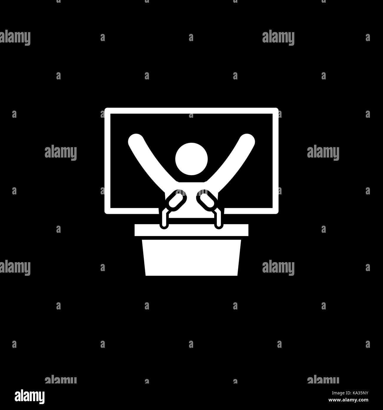 Training Icon. Business Concept. Flat Design Isolated Illustration