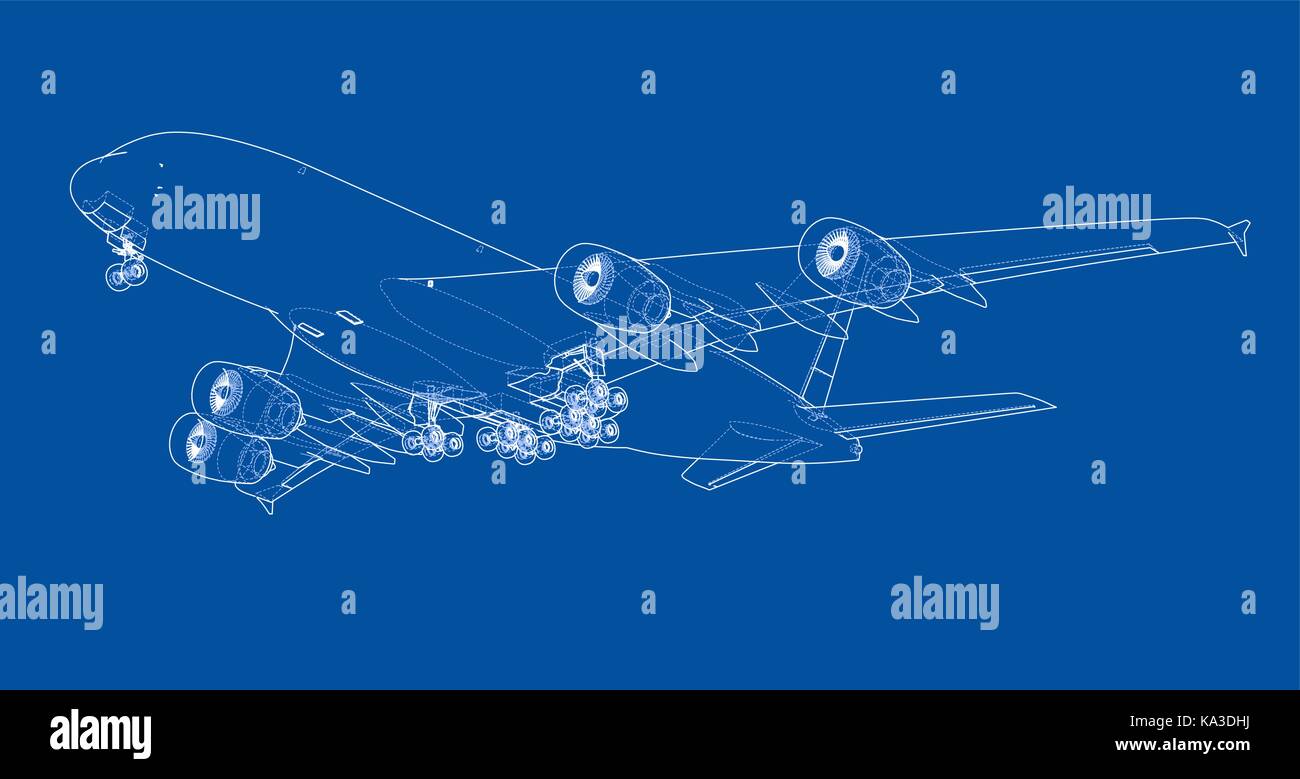 Passenger aircraft. Vector Stock Vector Image & Art - Alamy