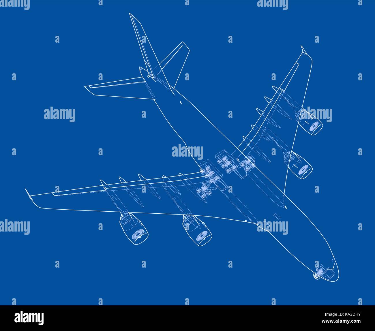 Passenger aircraft. Vector Stock Vector Image & Art - Alamy
