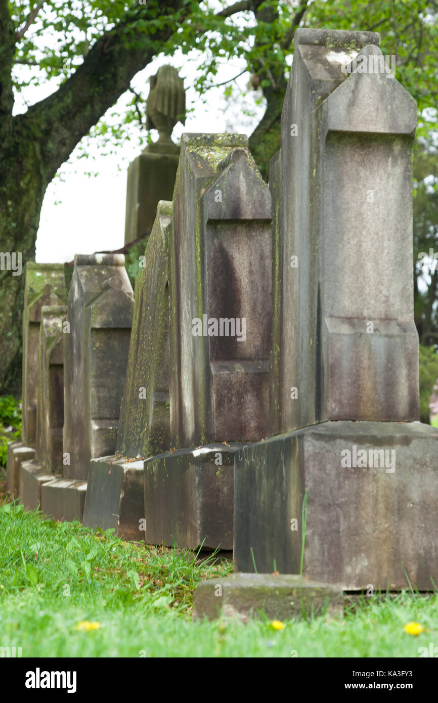 PRINCETON, NEW JERSEY April 26, 2017 Old headstones mark graves at