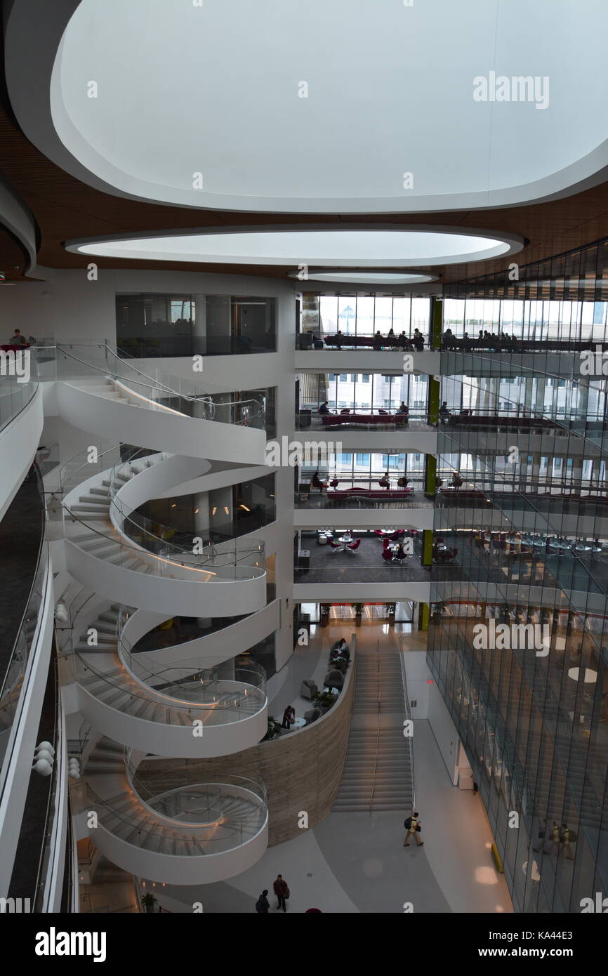 A view of Northeastern University's new Interdisciplinary Science and