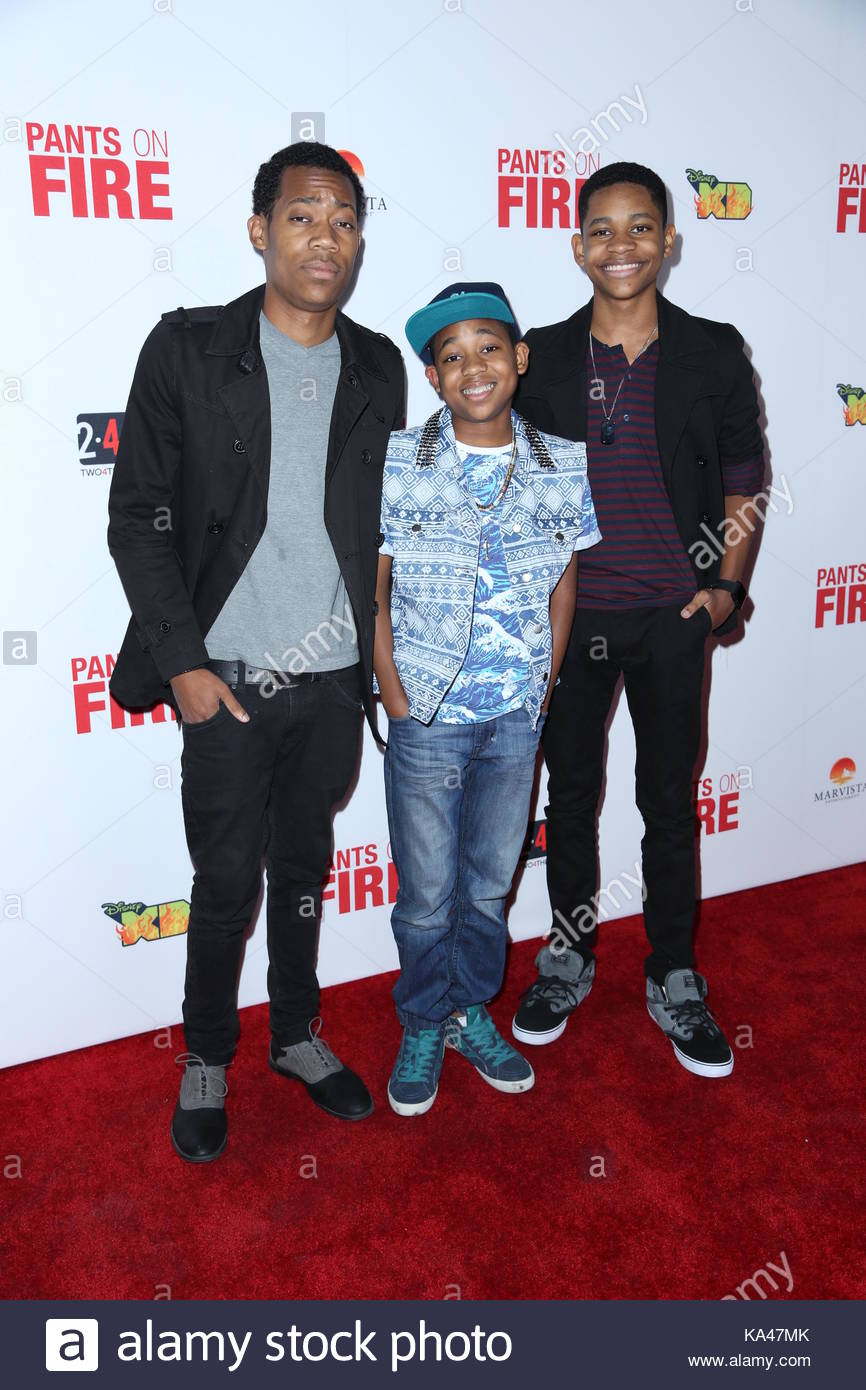 Tyler James Williams, Tyrel Jackson Williams And Tylen Jacob Stock