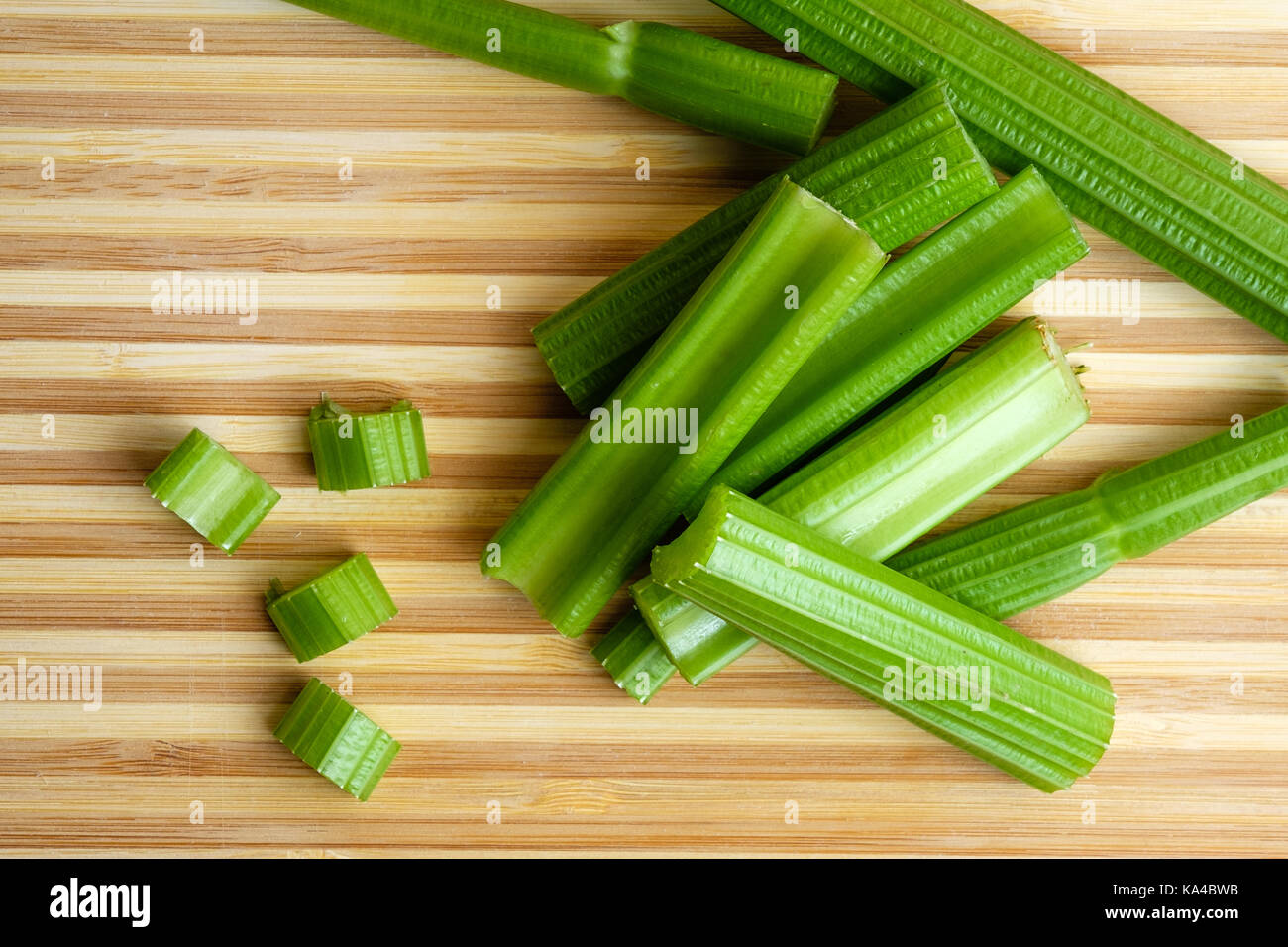 Fresh celery stalks Stock Photo