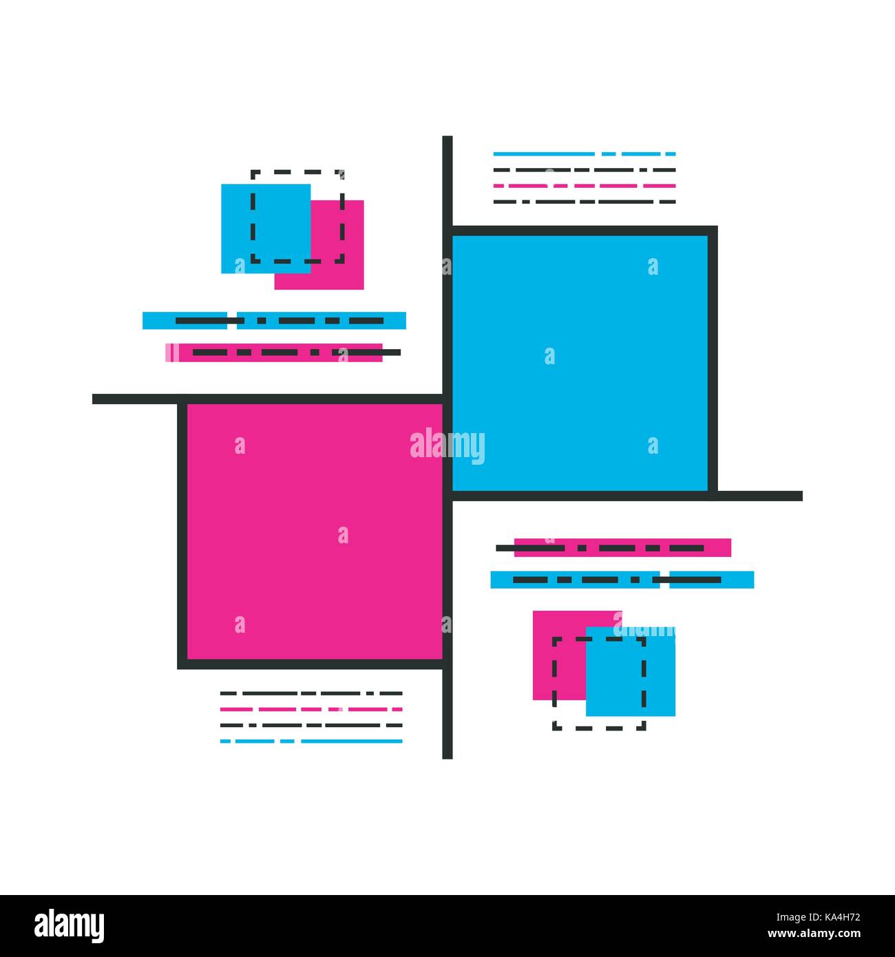 geometric pattern, isolated on white background Stock Vector Image ...