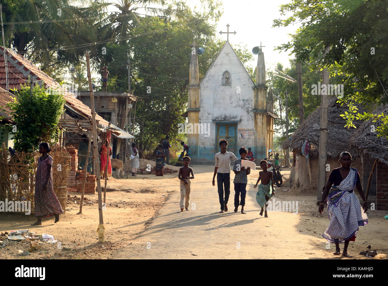 South indian family rural hi-res stock photography and images - Alamy