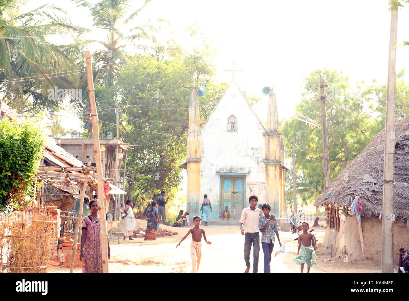 South indian family rural hi-res stock photography and images - Alamy