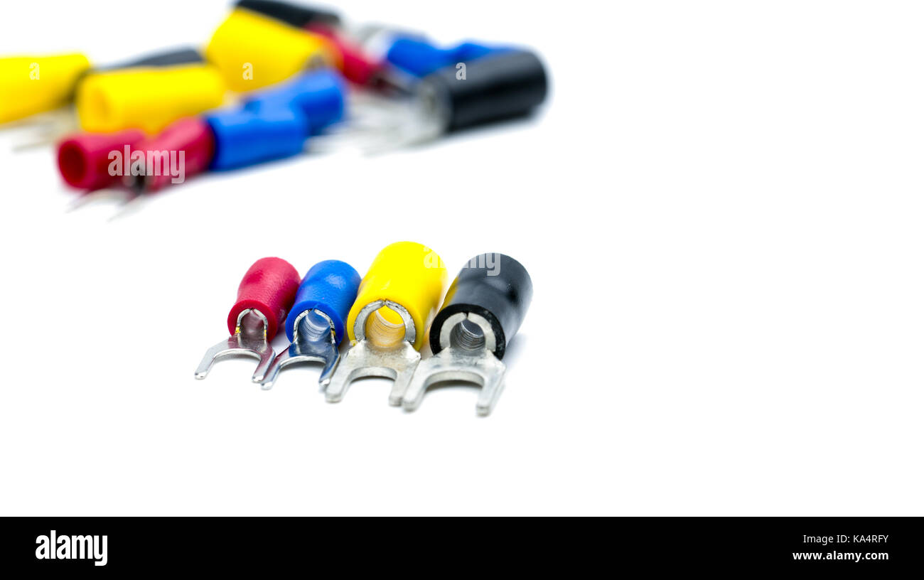 Select focus on spade terminals electrical cable connector accessories