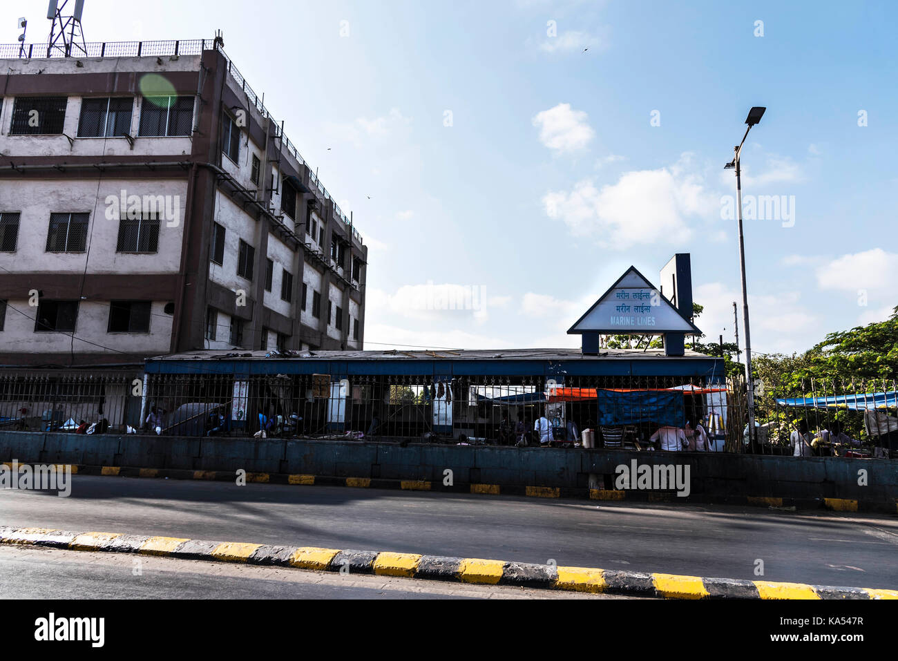 marine lines railway station, mumbai, maharashtra, India, Asia Stock Photo Alamy